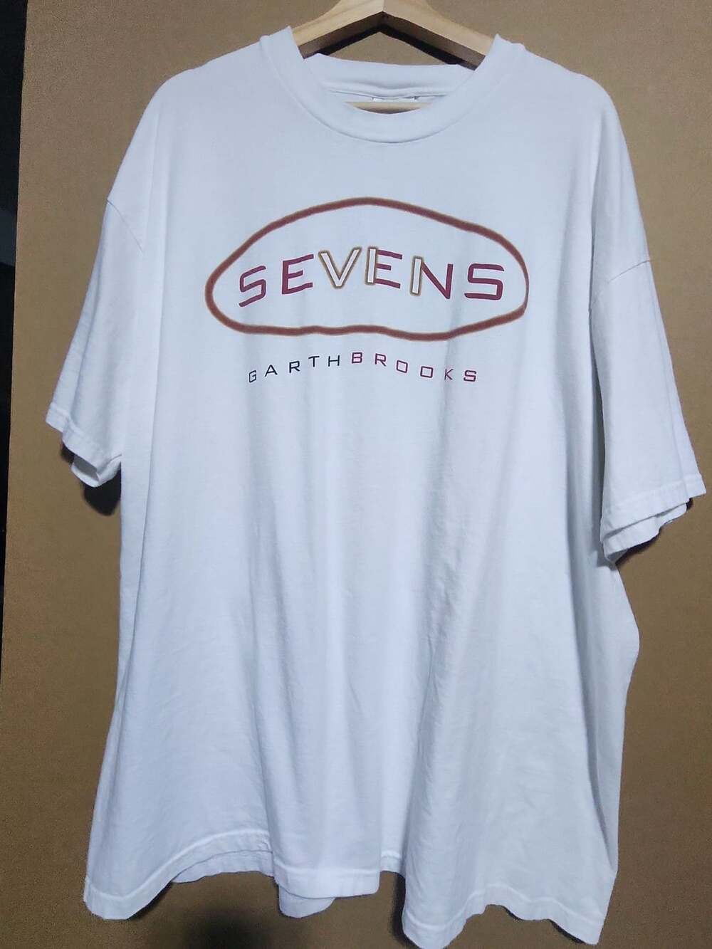 Hanes Garth Brooks Sevens Tour T-Shirt Size XXL 1998 White